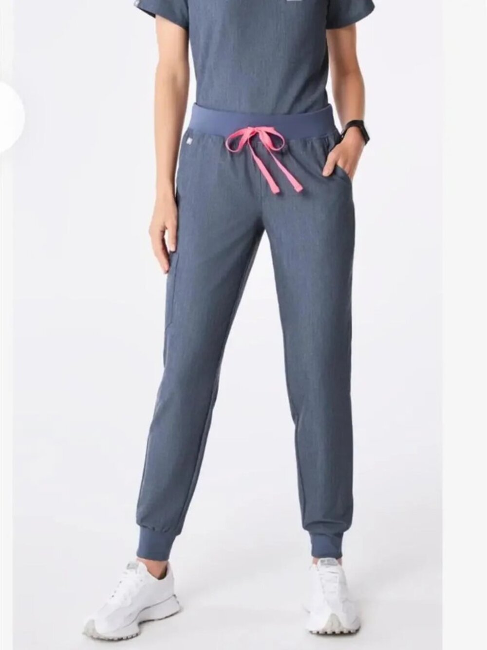 Figs Women's Heather Denim Zamora Jogger Scrub Pants